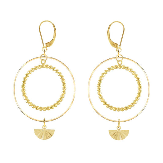 Swingy Fan Hoops Earrings Robyn Canady