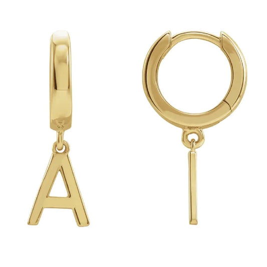 Initial Hoop Earrings Earrings Robyn Canady