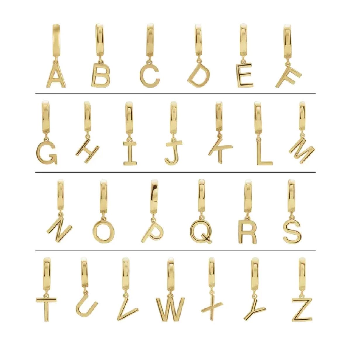 Initial Hoop Earrings Earrings Robyn Canady