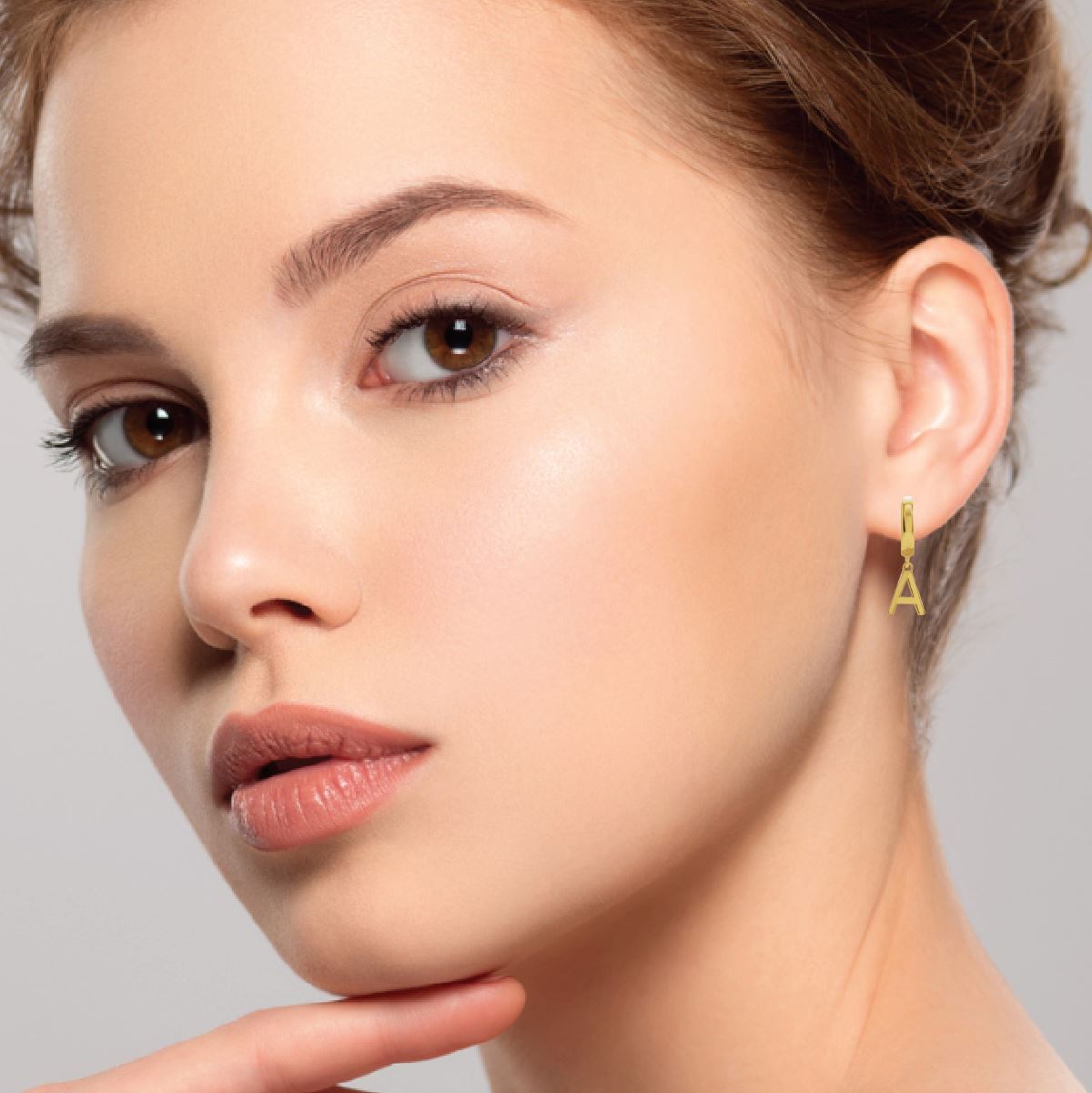 Initial Hoop Earrings Earrings Robyn Canady