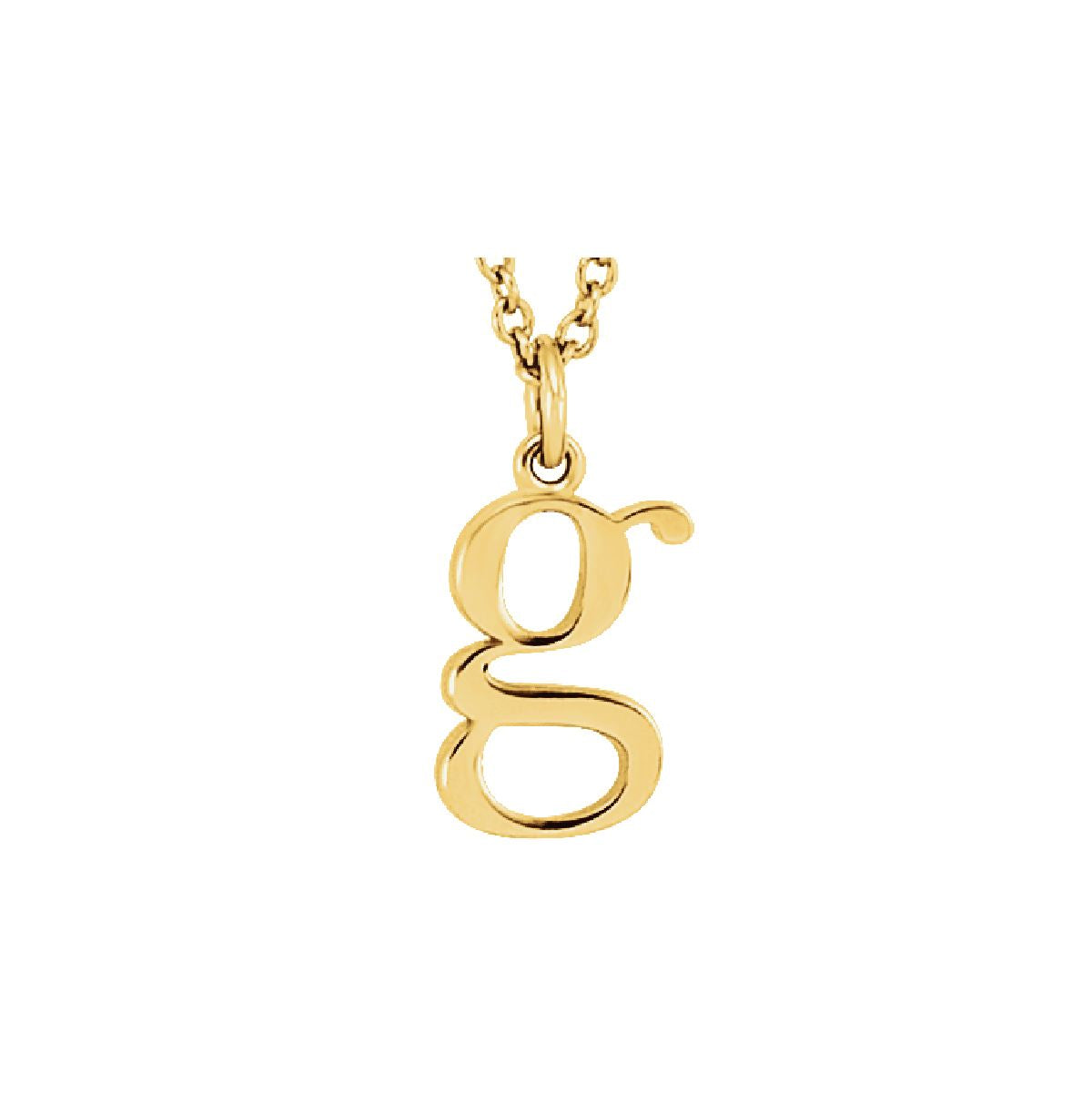 Lowercase Initial Pendant Necklace Necklace Robyn Canady