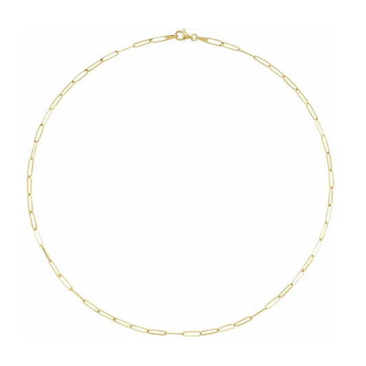14K Paperclip Necklace Necklace Robyn Canady
