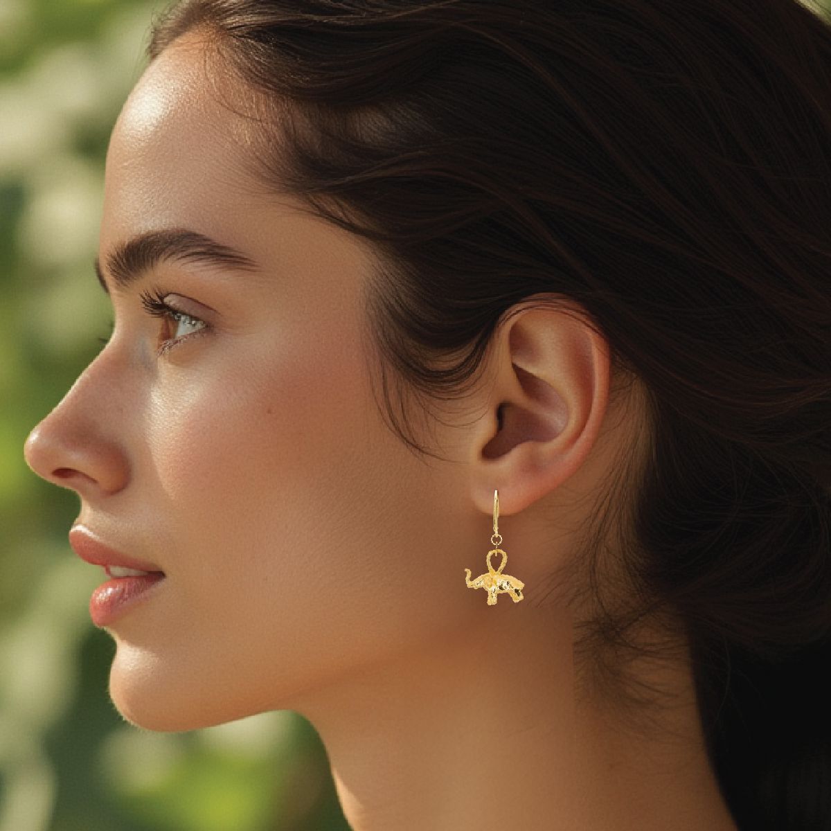 14K Lucky Elephant Earrings Earrings Robyn Canady