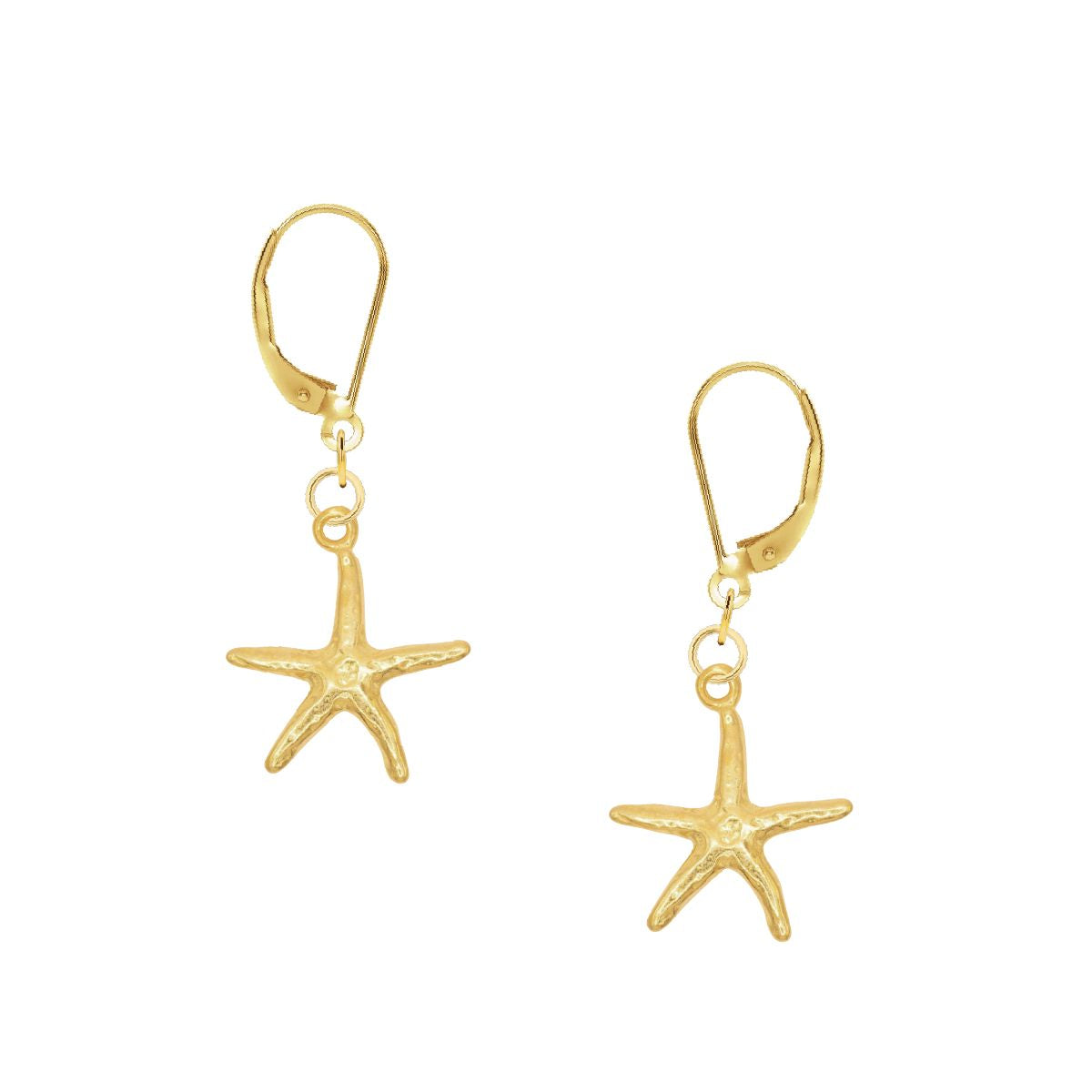 14K Starfish Earrings Earrings Robyn Canady 14K Gold