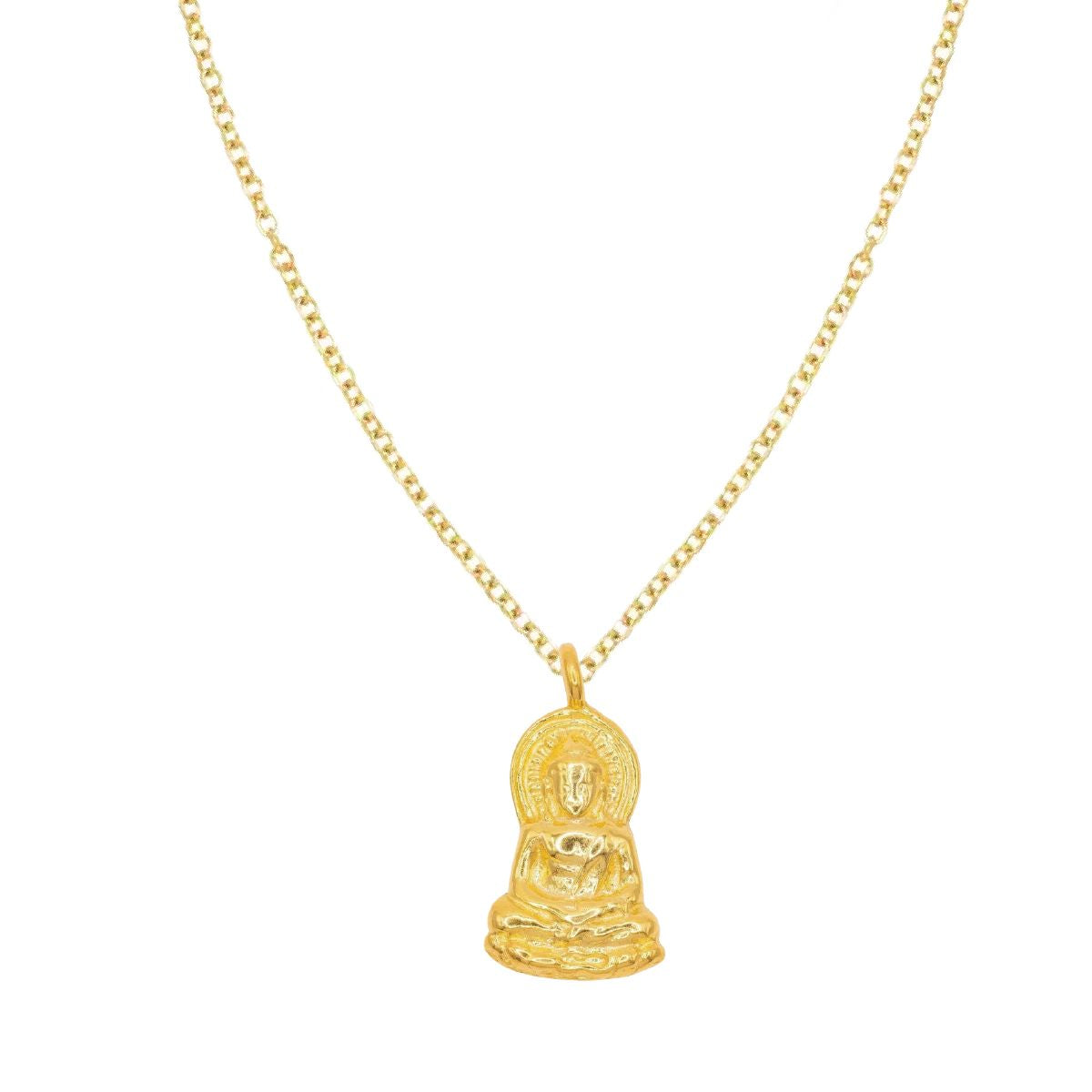 Sitting Buddha Meditation Necklace Necklace Robyn Canady 14K Gold Filled