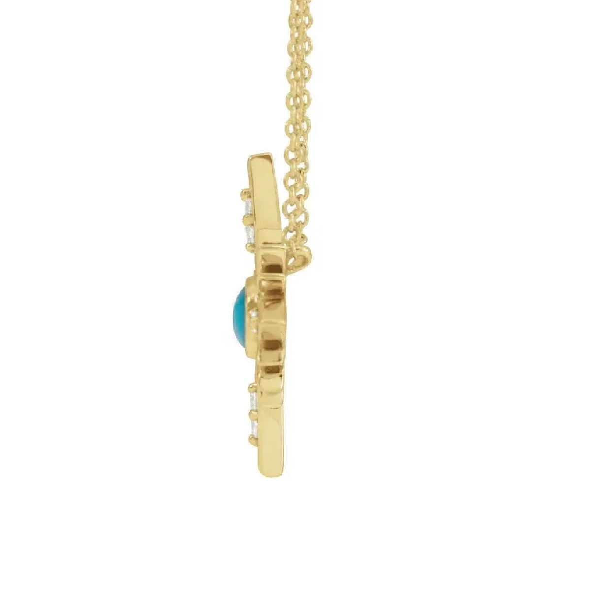 Diamond and Turquoise Star Necklace Necklace Robyn Canady