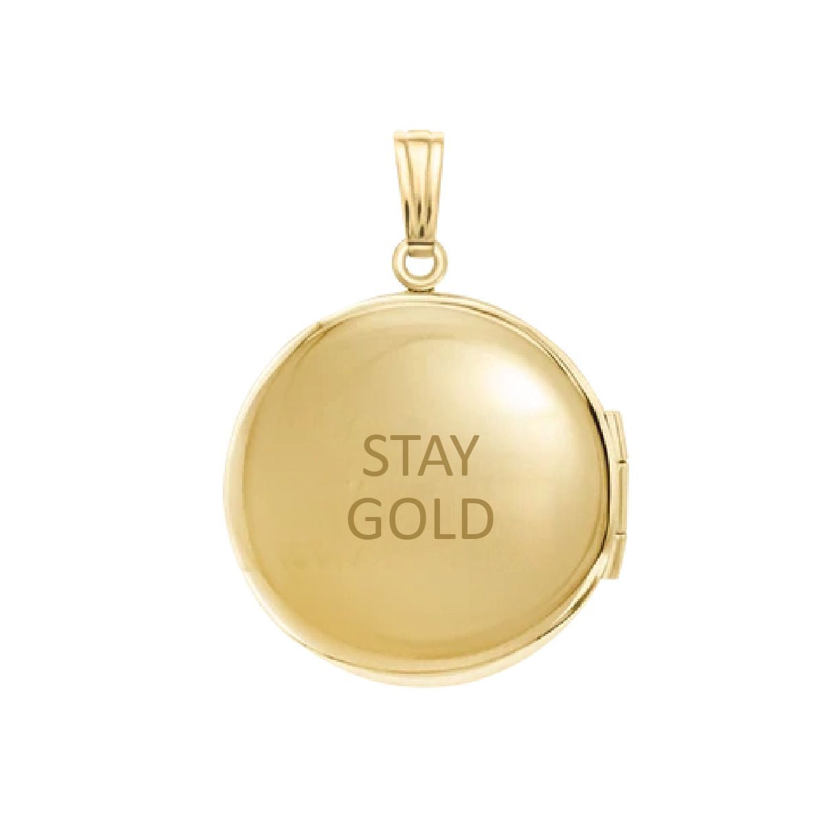 Stay Gold Diamond Locket Necklace Robyn Canady