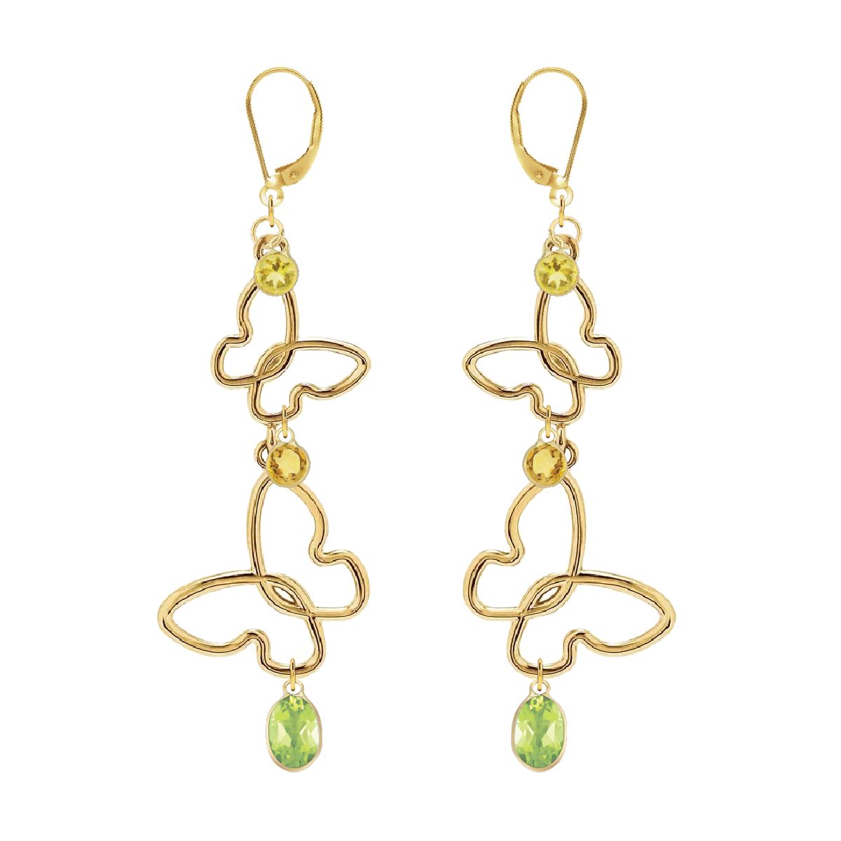 Flutter Butterfly Gemstone Earrings Earrings Robyn Canady