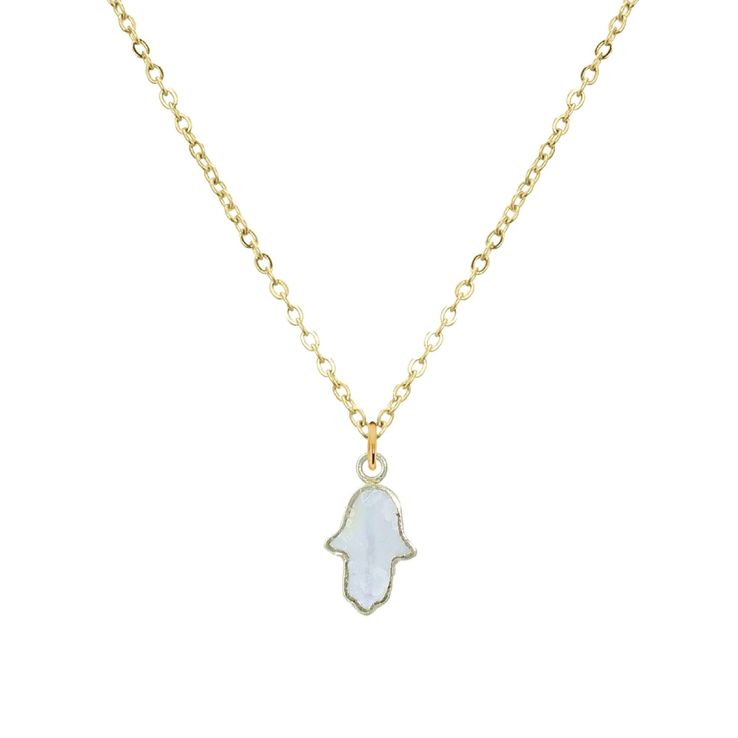 Hamsa Mother of Pearl Necklace Robyn Canady