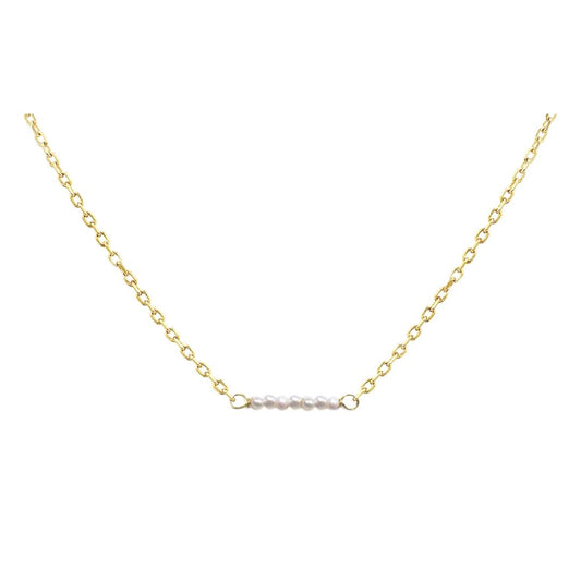 Tiny Freshwater Pearl Bar Necklace Robyn Canady