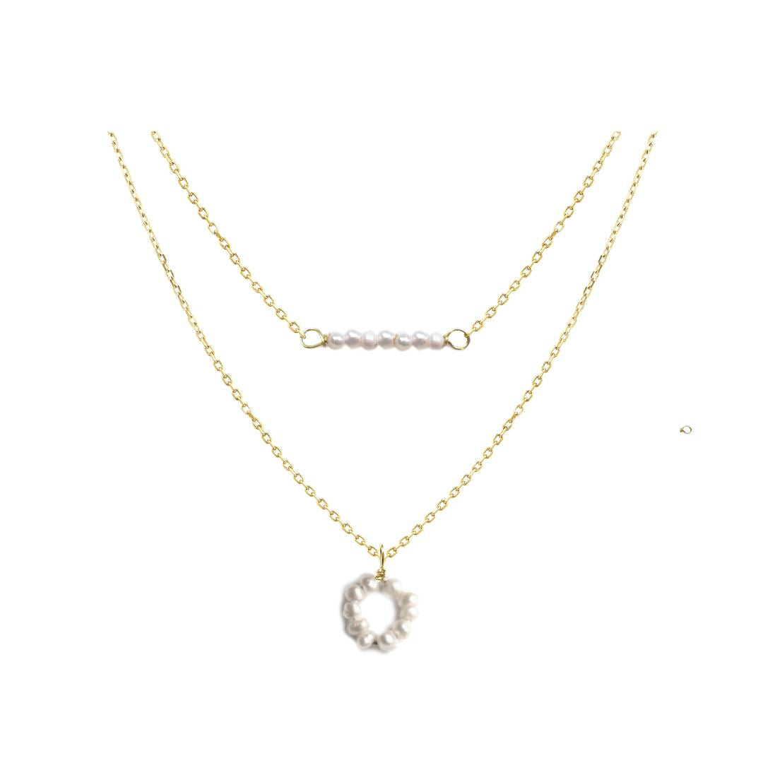Tiny Freshwater Pearl Bar Necklace Robyn Canady