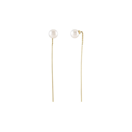 14K Pearl Threader Earrings Robyn Canady