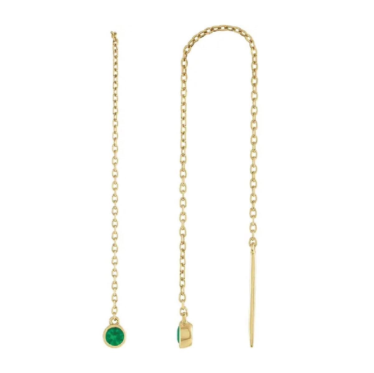 Emerald Thread Earrings Earrings Robyn Canady Teal