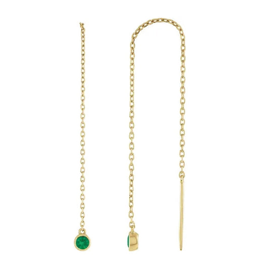 Emerald Thread Earrings Earrings Robyn Canady 