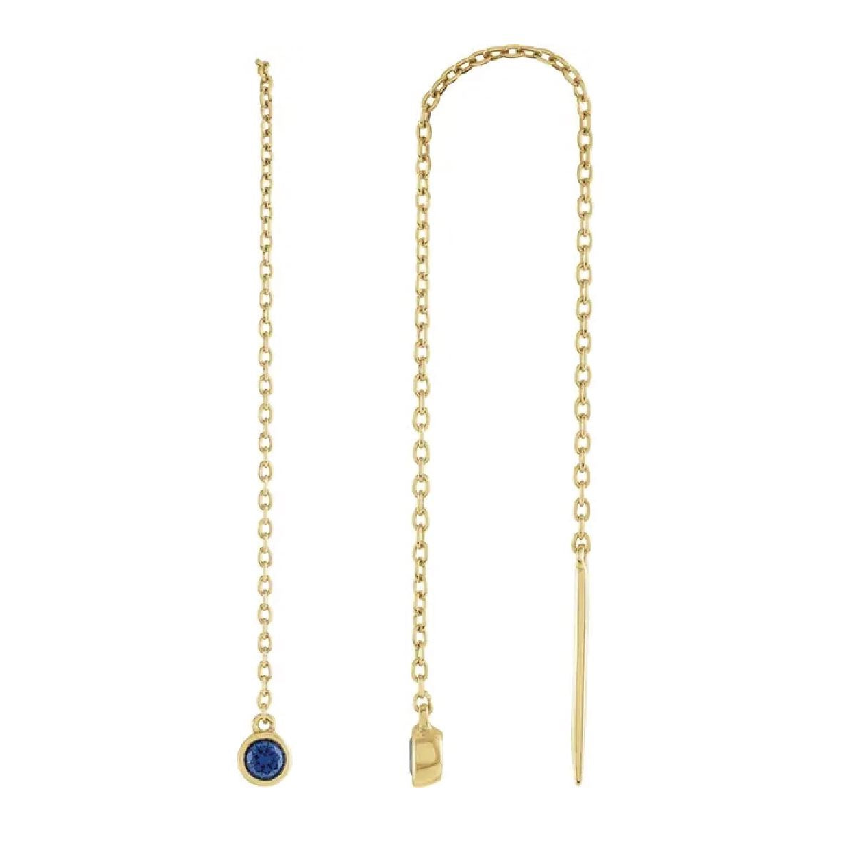 Sapphire Thread Earrings Earrings Robyn Canady