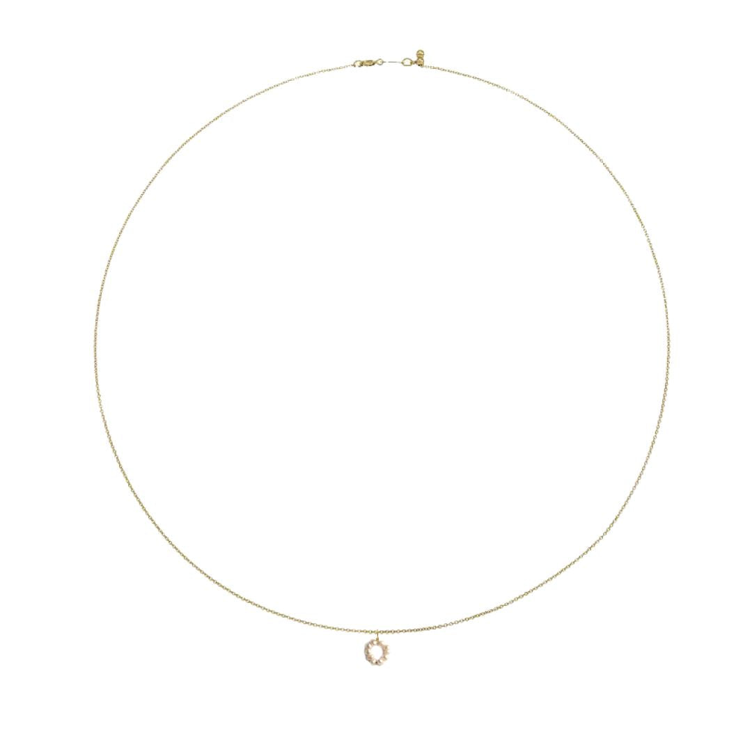 Tiny Freshwater Pearl Circle Necklace Robyn Canady