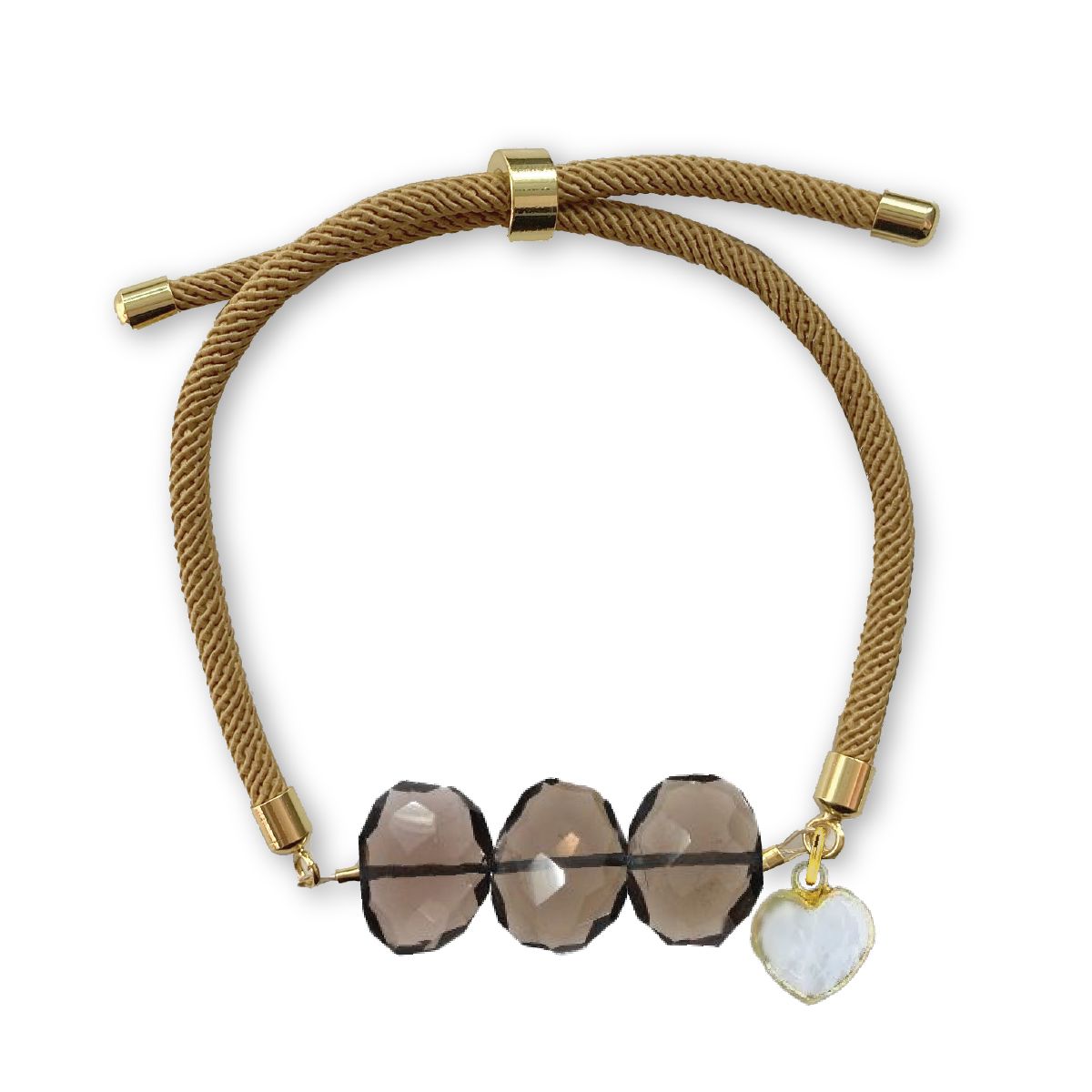 LoveSpell Natasha Bracelet - Smoky Quartz and Moonstone - for Intuition and Balance Bracelet Robyn Canady
