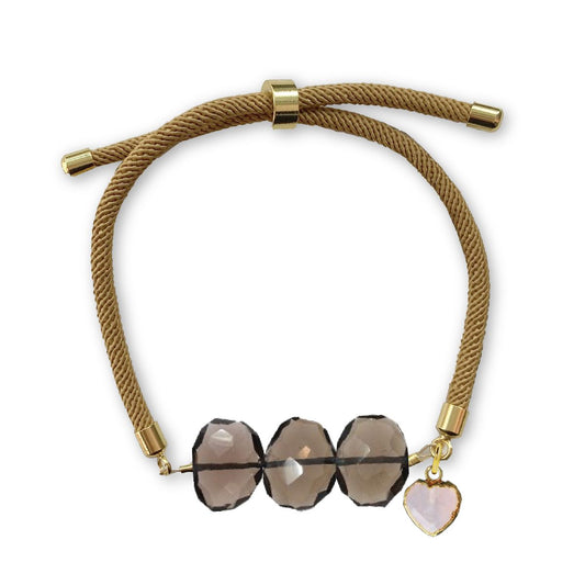LoveSpell Natasha Bracelet - Smoky Quartz and Rose Quartz - for Love and Balance Bracelet Robyn Canady