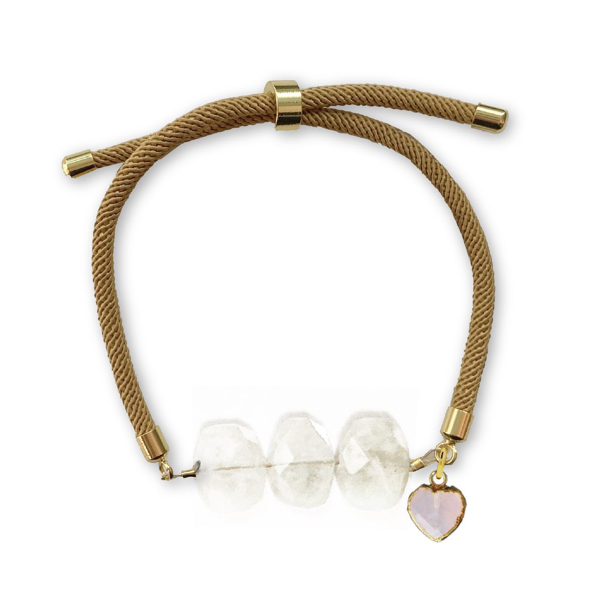 LoveSpell Natasha Bracelet - Moonstone and Rose Quartz - for Love and Intuition Bracelet Robyn Canady