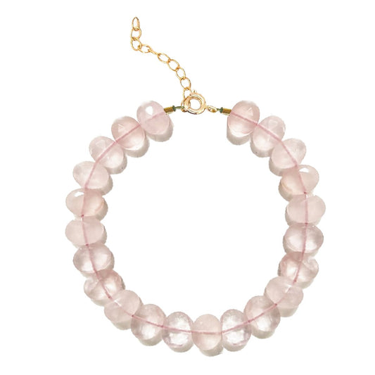 Beaded Gemstone Bracelet - Rose Quartz for Love Bracelet Robyn Canady
