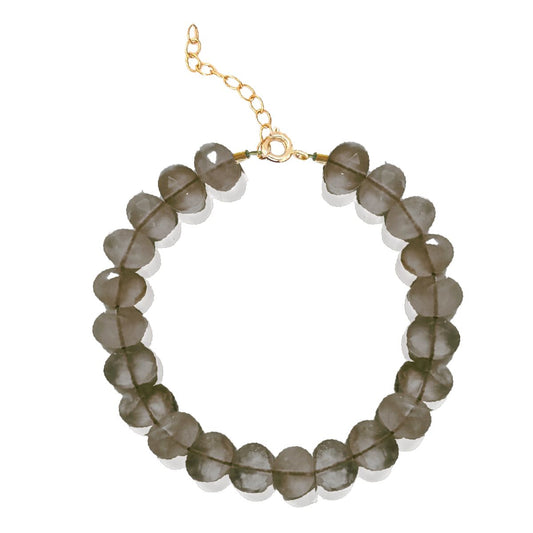 Beaded Gemstone Bracelet - Smoky Quartz for Grounding Bracelet Robyn Canady