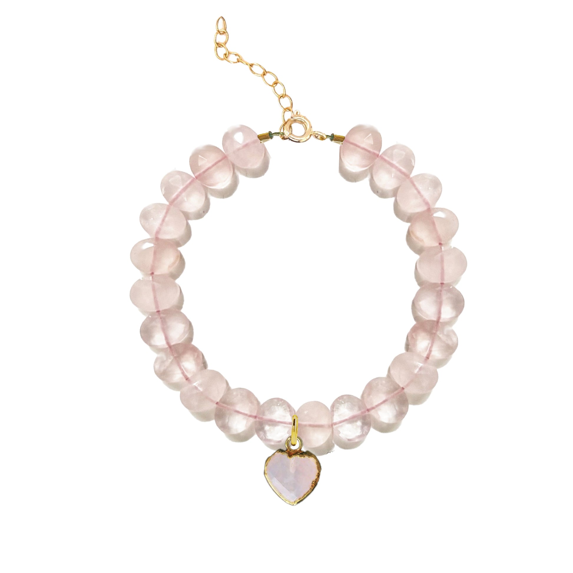 LoveSpell Heart Bracelet - I need more love in my life - Rose Quartz Bracelet Robyn Canady Rose Quartz
