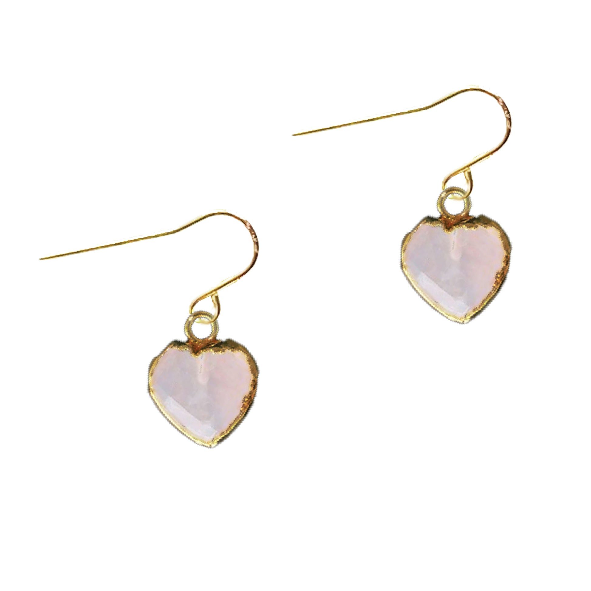 LoveSpell Tiny Heart Earrings - I need more love in my life - Rose Quartz Earrings Robyn Canady