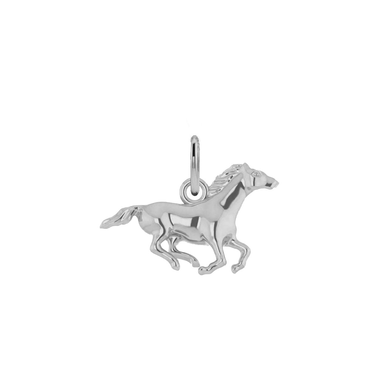 For the Horse Lover - Tiny Horse Charm Necklace - Dainty FIne Jewelry Necklace Robyn Canady Sterling Silver No Chain (Pendant Only)