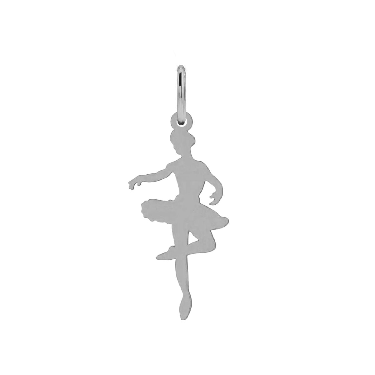For the Ballerina - Tiny Ballerina Charm Necklace - Dainty FIne Jewelry Necklace Robyn Canady Sterling Silver No Chain (Pendant Only)