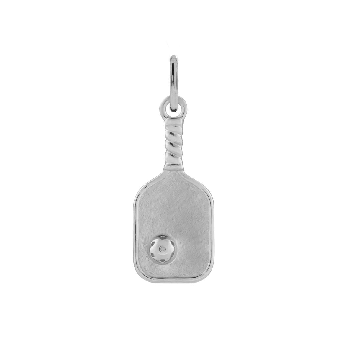 For the Pickleball Lover - Tiny Pickleball Charm Necklace - Dainty FIne Jewelry Necklace Robyn Canady Sterling Silver No Chain (Pendant Only)