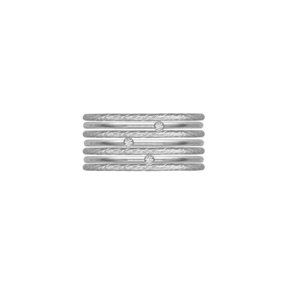 Crystal 7 Ring Stack Robyn Canady