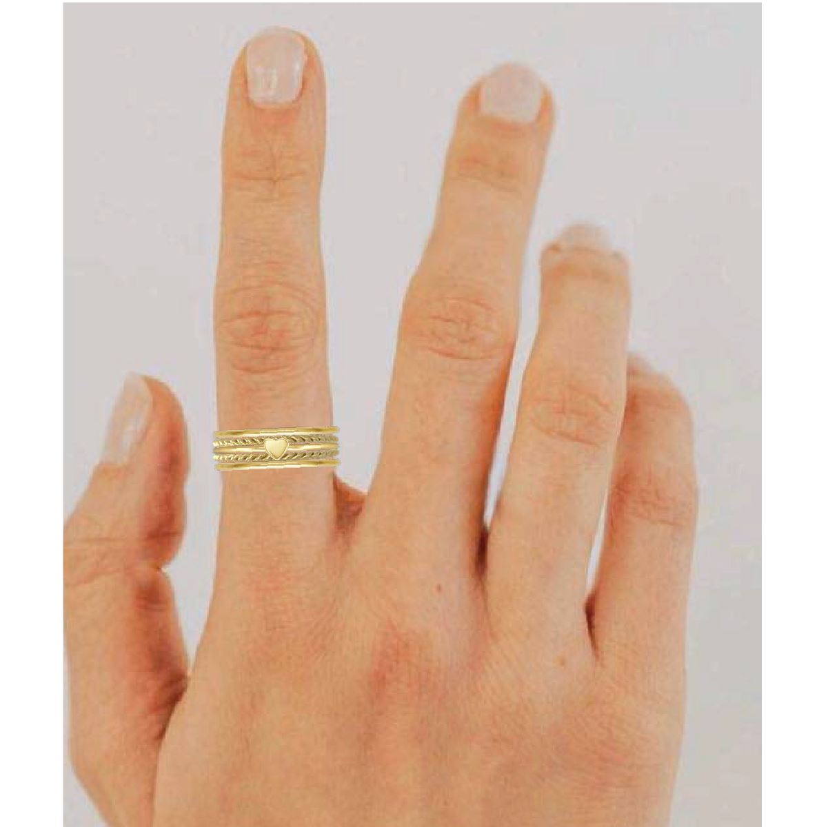 Heart 5 Ring Stack Robyn Canady