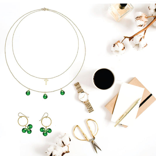 14K Gemmy Open Cross Necklace Robyn Canady