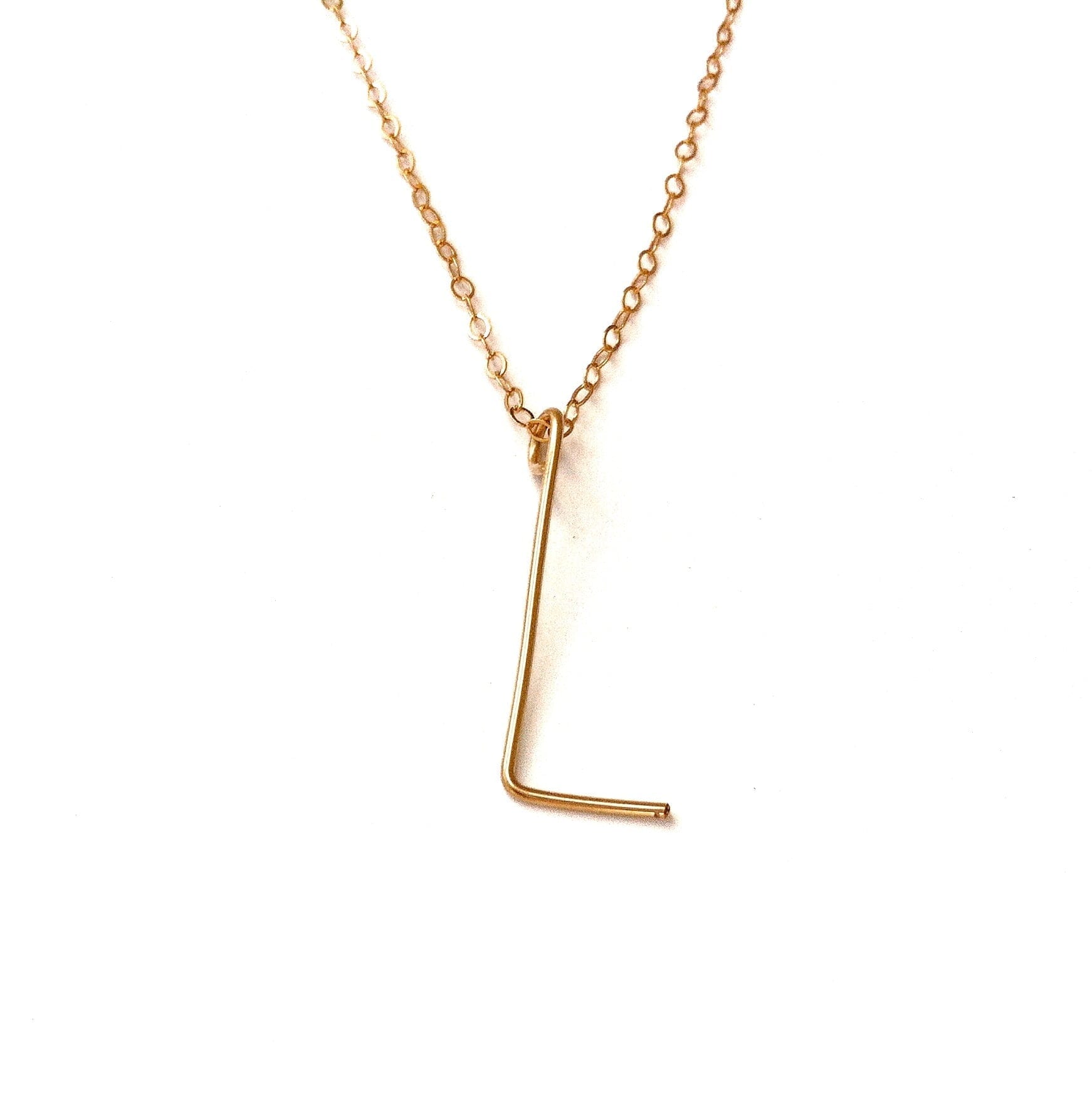 Handmade Initial Necklace Robyn Canady L 14K Gold Filled 
