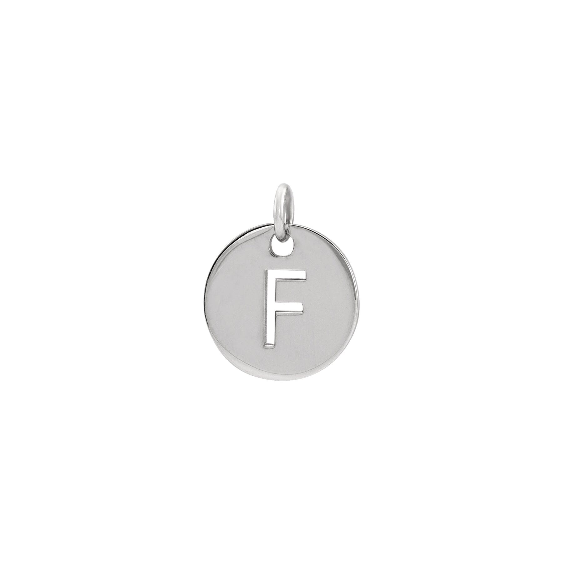 Initial Medallion Necklace Robyn Canady F Sterling Silver