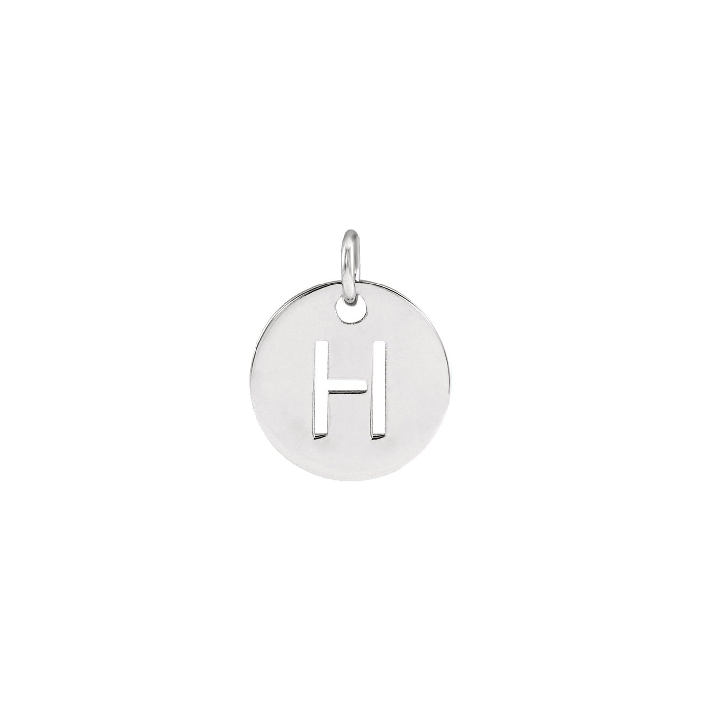 Initial Medallion Necklace Robyn Canady H Sterling Silver