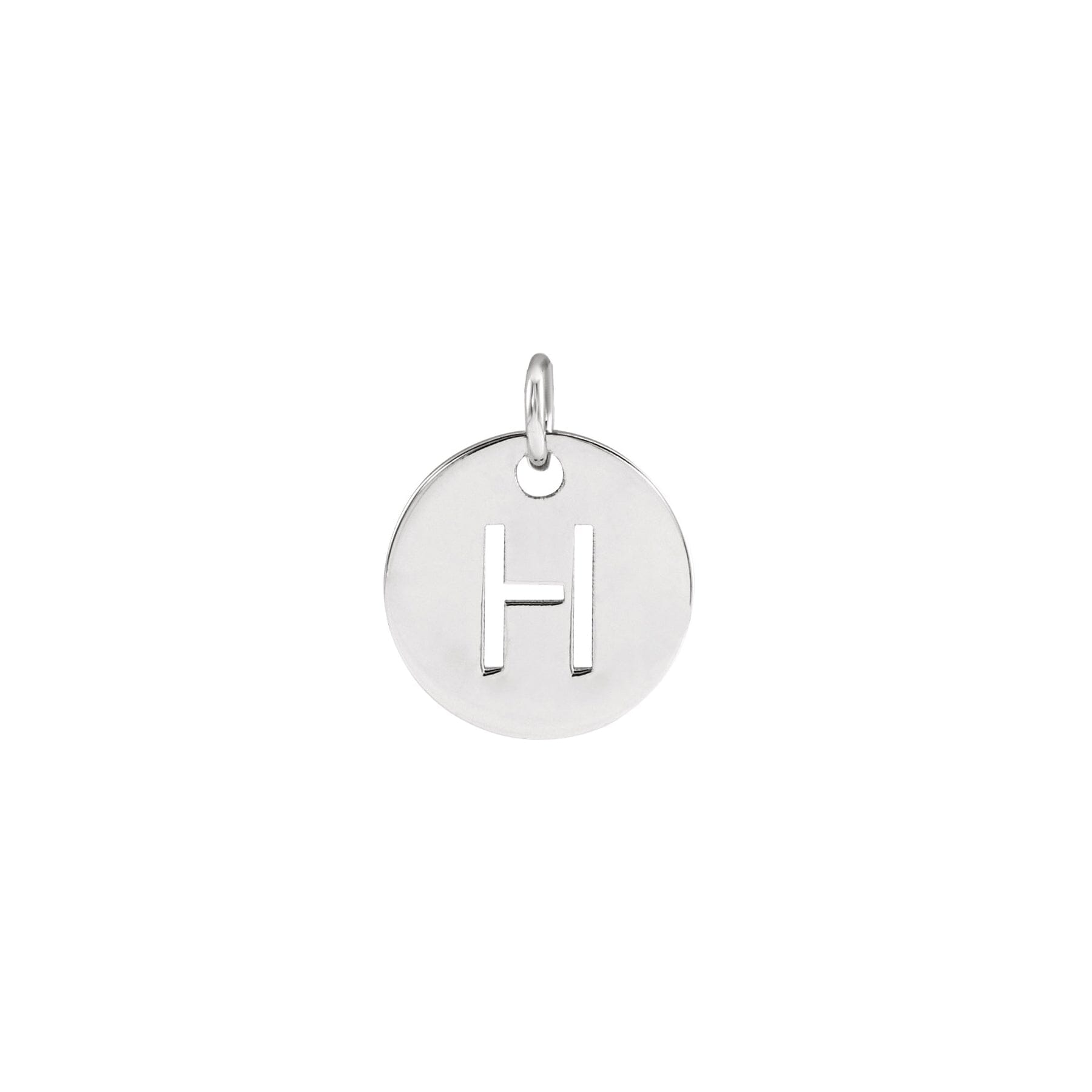 Initial Medallion Necklace Robyn Canady H Sterling Silver