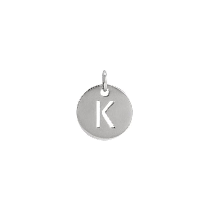Initial Medallion Necklace Robyn Canady K Sterling Silver 