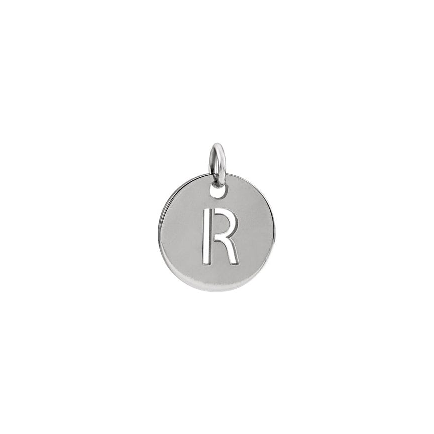 Initial Medallion Necklace Robyn Canady R Sterling Silver