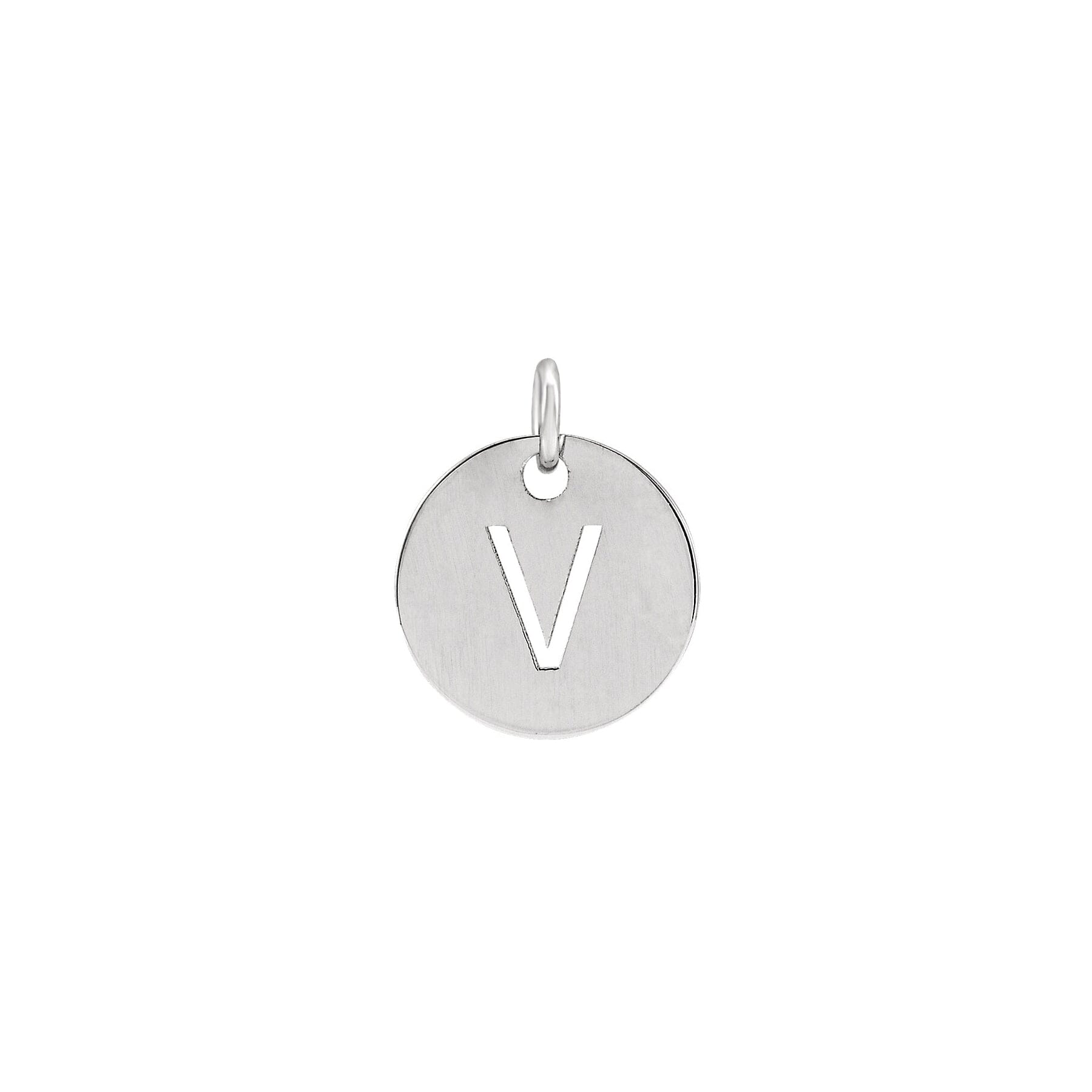 Initial Medallion Necklace Robyn Canady V Sterling Silver 