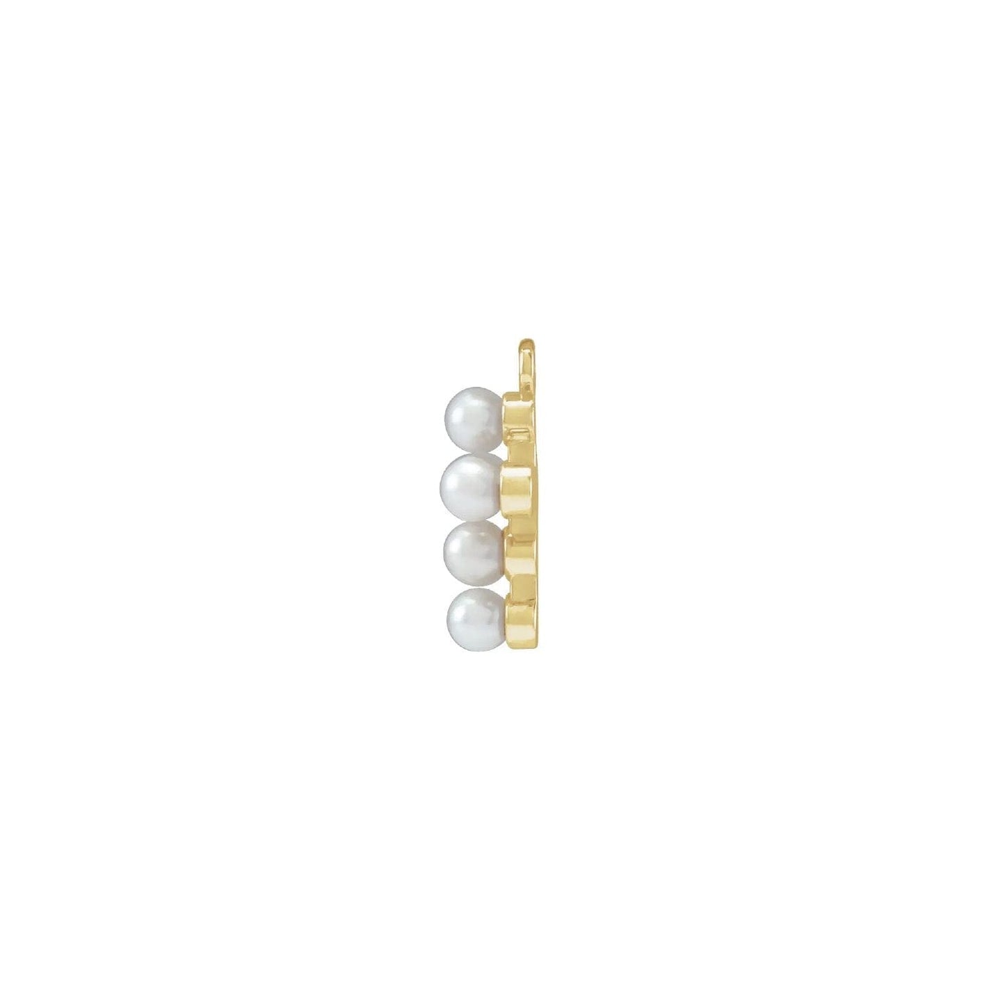 Add a Charm - 14K Solid Gold Pearl Cross Charm Robyn Canady