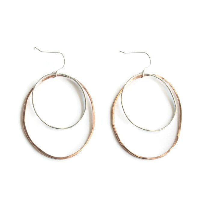 Large Mixed Metal Earrings Robyn Canady