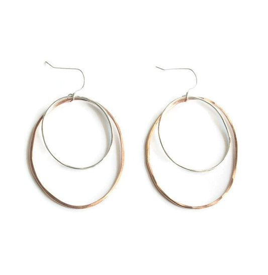 Large Mixed Metal Earrings Robyn Canady