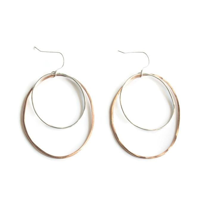 14K Large Mixed Metal Earrings Robyn Canady