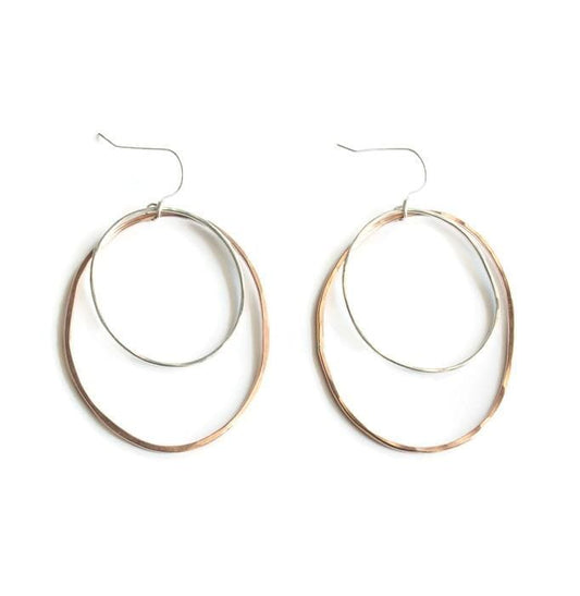 14K Large Mixed Metal Earrings Robyn Canady
