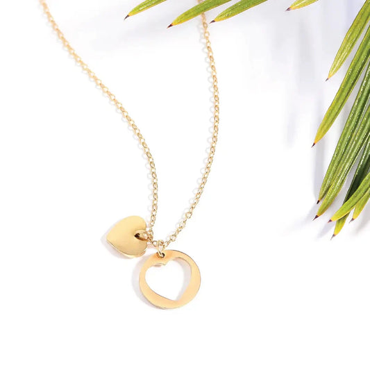 Double Heart Necklace Necklace Robyn Canady 