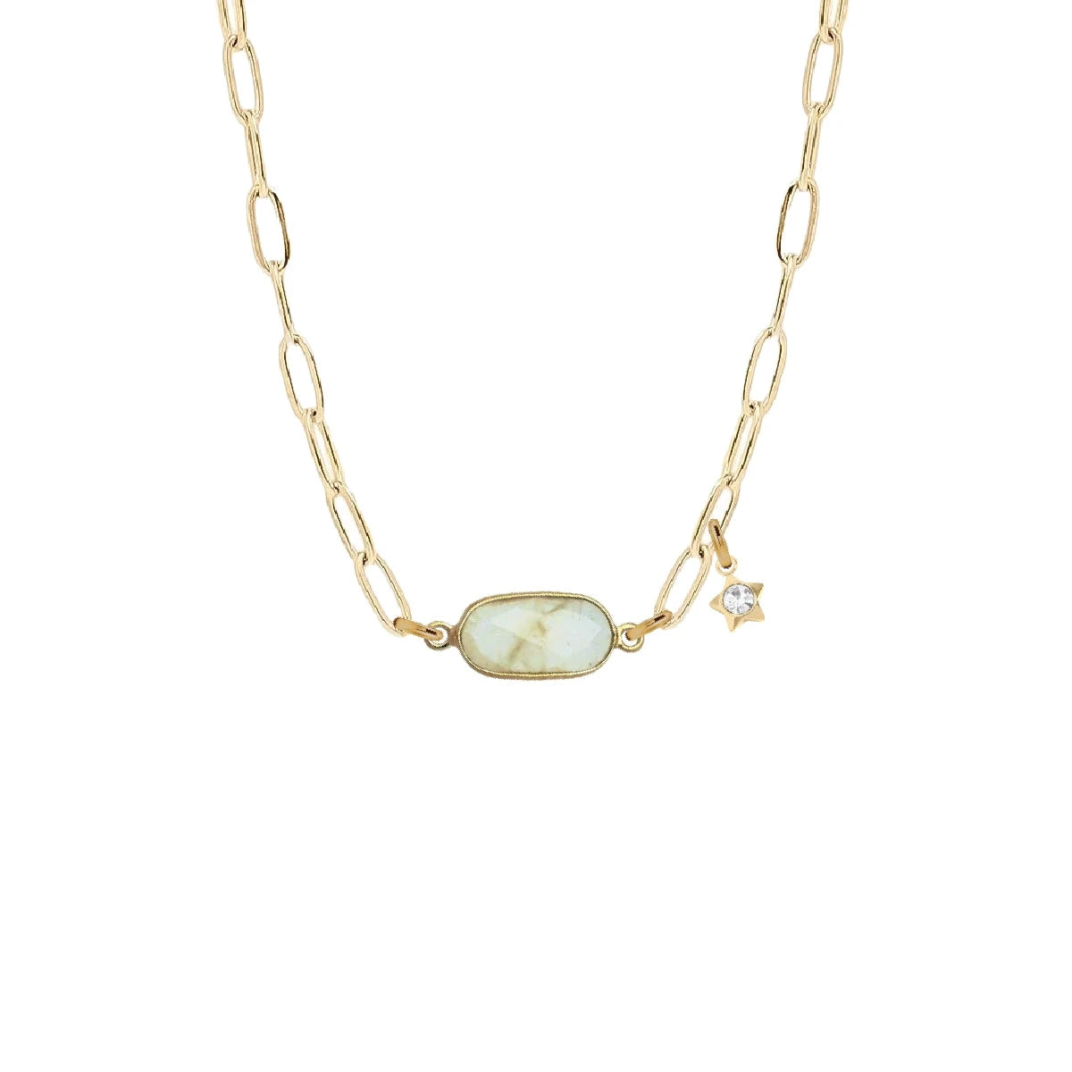 Gemstone Link Necklace - Choice of 7 Gemstones Robyn Canady Rutilated Quartz 