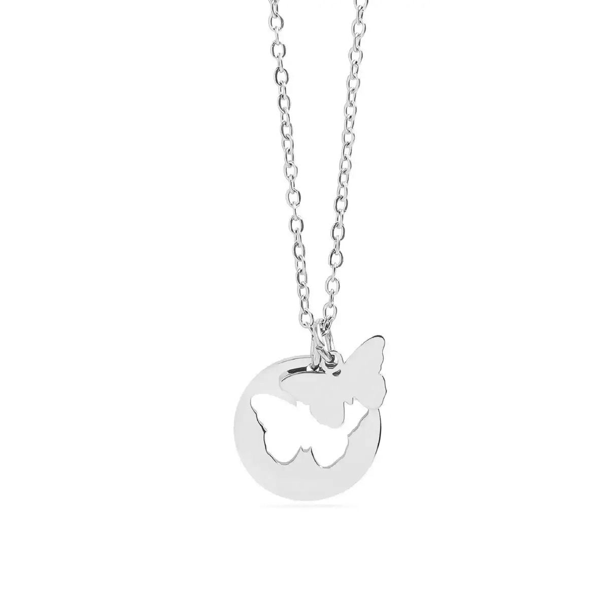 Double Butterfly Necklace Necklace Robyn Canady Silver 
