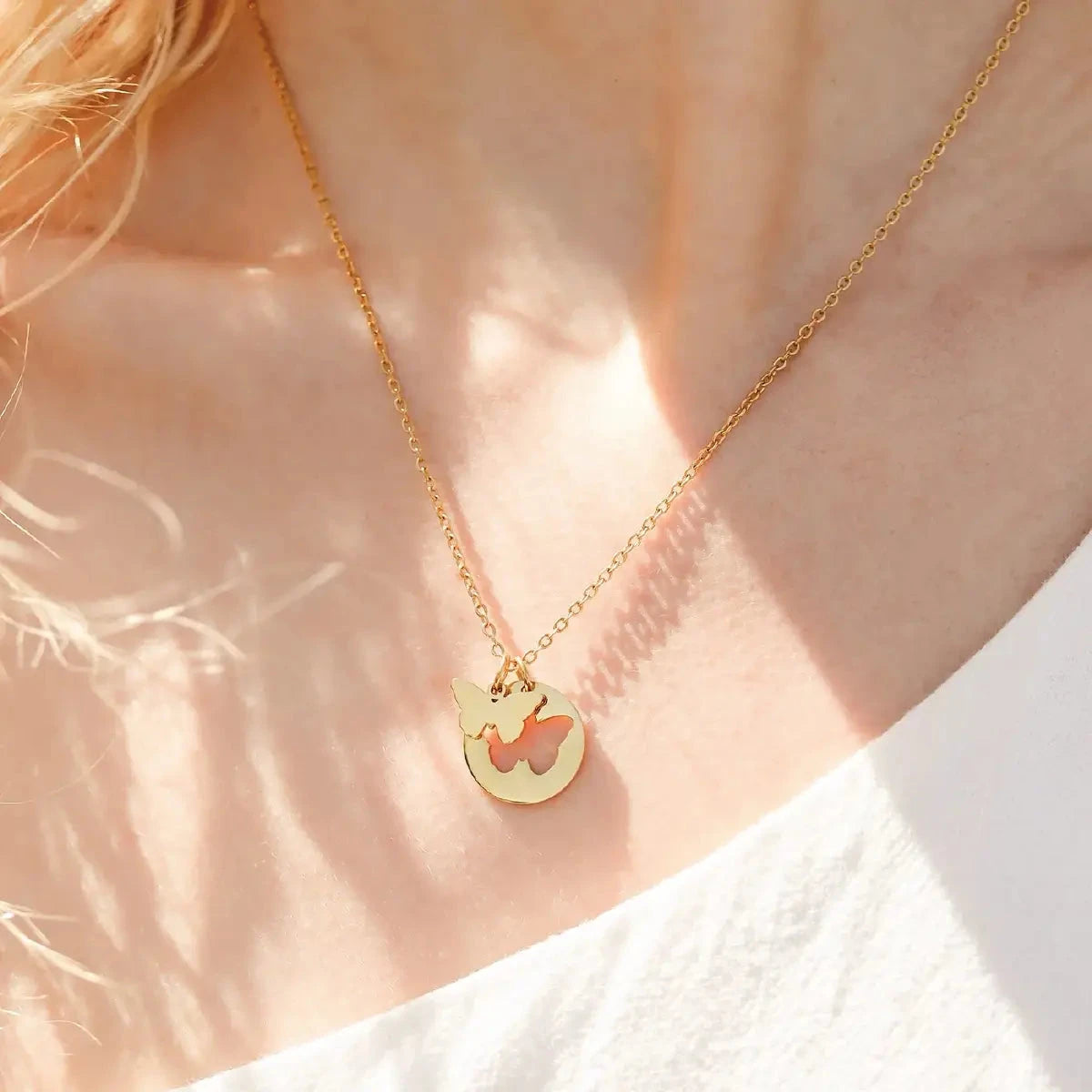 Double Butterfly Necklace Necklace Robyn Canady 