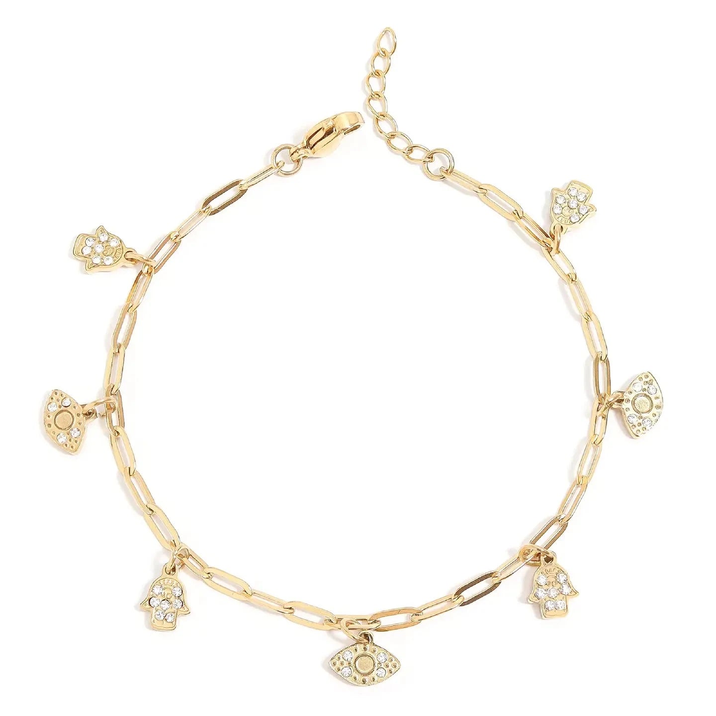 Charm Bracelets - Your Choice of 3 Styles Bracelet Robyn Canady Hamsa + Evil Eye 